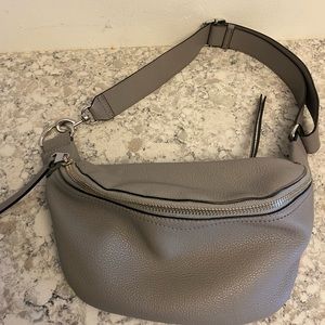 Rebecca Minkoff Leather Gray Fanny pack.  Excellent condition
